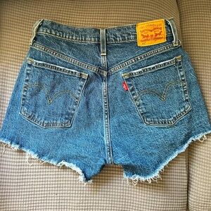 Levi’s 501 high rise jean shorts